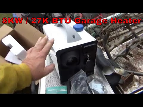Heating a Garage with an 8KW diesel air heater