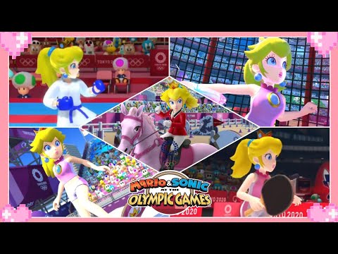 💗 Mario and Sonic at the Tokyo 2020 Olympic Games peach gameplay 💗