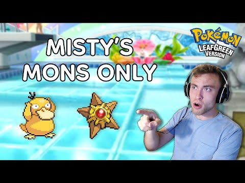Pokémon FireRed Nuzlocke using only Misty's Pokémon!