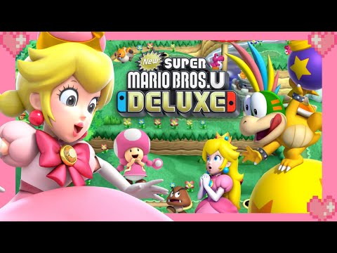 💗 New Super Mario Bros. U Deluxe Peachette Toadette Gameplay 💗