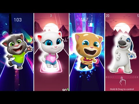 Talking Tom Cat with Dancing Road