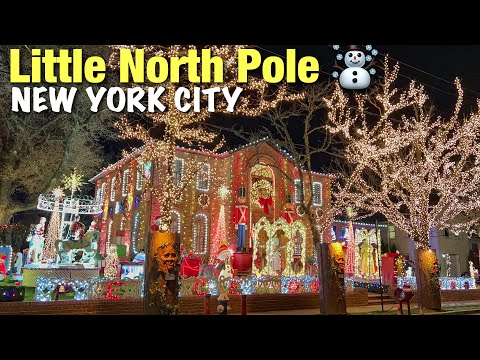 Christmas House Decoration in New York City 2021