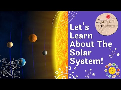 Let's Learn About our Solar System - online learning preschool learning videos - apt for home schooling - sun moon earth planets videos for kids