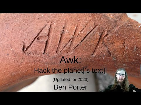Awk: Hack the planet['s text]!