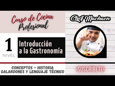 Nivel 1. Introducción a la Gastronomía. Curso de Cocina Profesional.