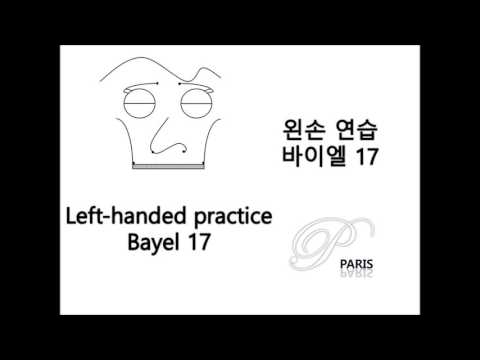 왼손 연습 - 바이엘 [17 - 24], Left-handed practice - Bayel [17 - 24]