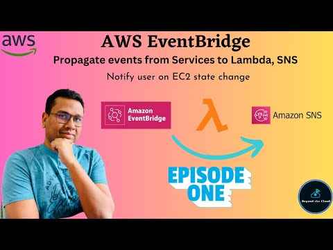 AWS Serverless learning Plan | AWS EventBridge | Event Rule to trigger Lambda | SNS notification to user on EC2 state change | AWS CDK with Python