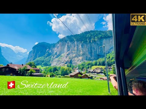 Scenic Train Ride in Switzerland !