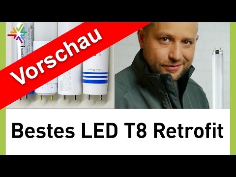 T8 LED Retrofit und Leuchtstofflampen