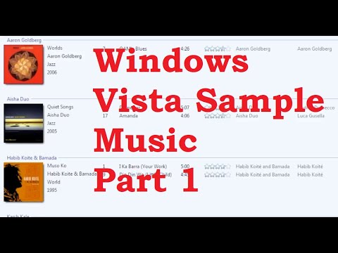 Windows Vista Sample Music