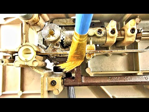CLEANING VINTAGE SEWING MACHINES & PARTS on Andy Tube
