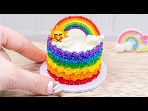 Amazing Rainbow Cakes by Tiny Bakery Chef