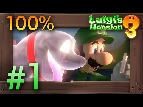 Luigi's Mansion 3 - 100% Walkthrough (All Gems & Boos) [Switch]