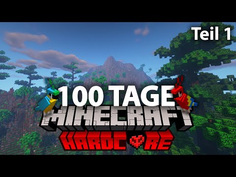 100 Tage Minecraft Hardcore auf einer einsamen Insel 🌴