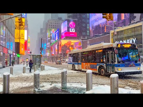 Snowstorm in New York City 2021
