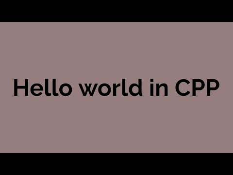 Basic CPP Programming