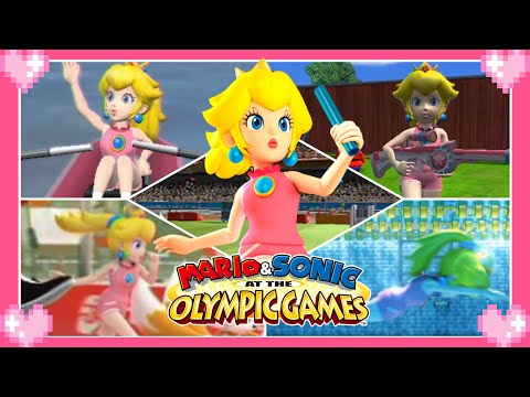 💗 All Mario & Sonic at the Olympic Games series - Peach Gameplay 💗