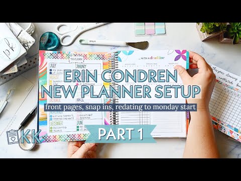 Erin Condren Monthly Planning and Dashboards