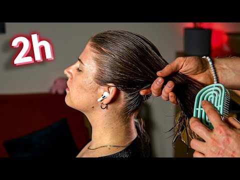 Wet Hair Brushing Videos
