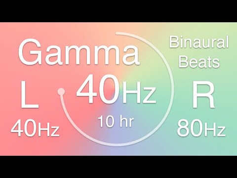 40 Hz Gamma Binaural Beats - 40-600 Hz - 10 hours - Pastel