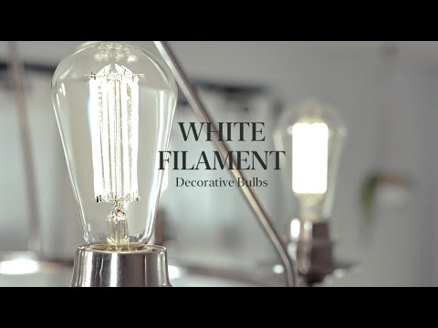 White Filament LED Bulbs