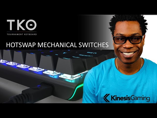 Kinesis Gaming TKO 60% Keyboard with Hotswap Mechanical Switches