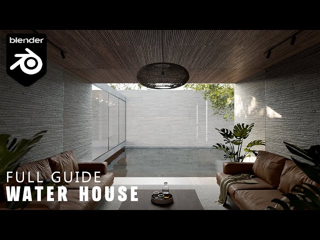 Blender Archviz Full Guide: Water House Ep3 - Brick and Flooring Shader