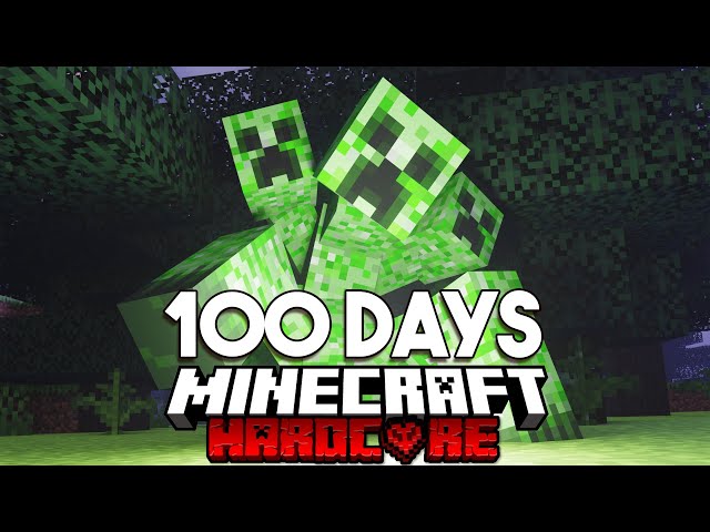 100 Days in CREEPER VALLEY in Minecraft Hardcore