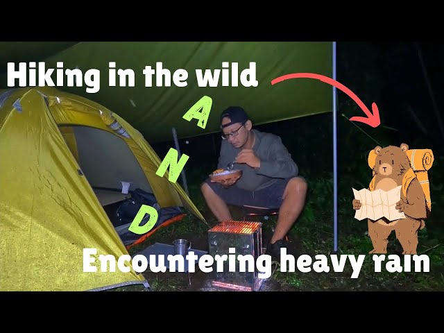 Surviving Heavy Rain While Hiking in the Wilderness #Survival #Camping