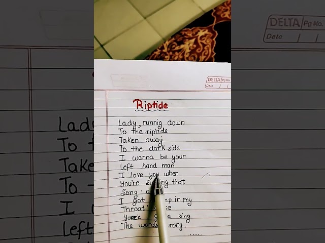 ##song## Riptide## music and lyrics## YouTube shorts##