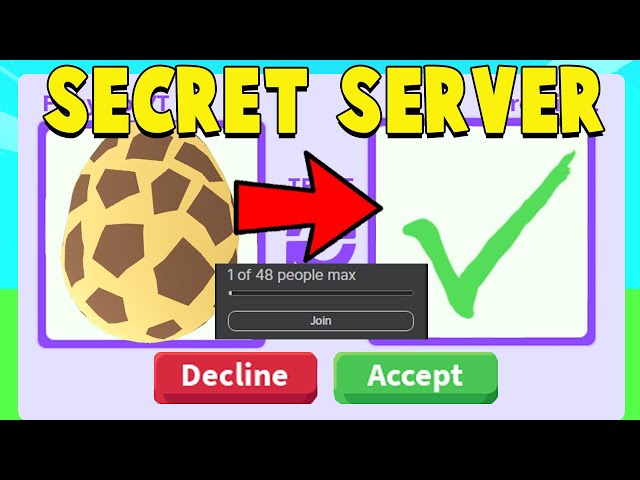 Gifting RARE EGGS in SECRET Adopt Me Server..