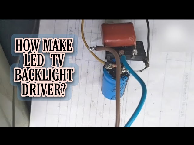 HOW TO MAKE LED TV BACKLIGHT DRIVER WITHOUT IC?