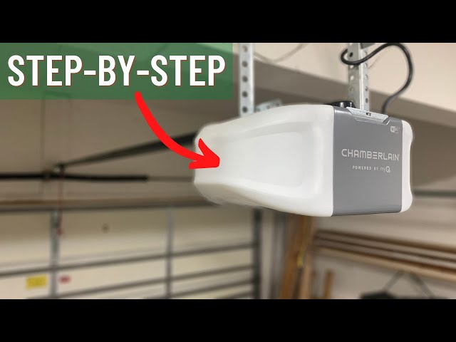 How to Install a Garage Door Opener - Chamberlain B2405 with MyQ!