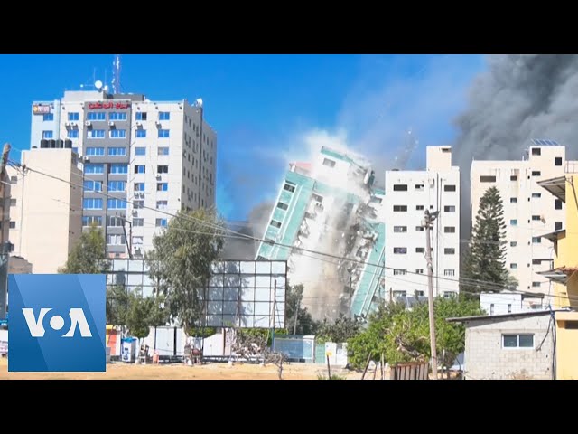 Israel Flattens Gaza Building Hosting AP, Al-Jazeera in Airstrike