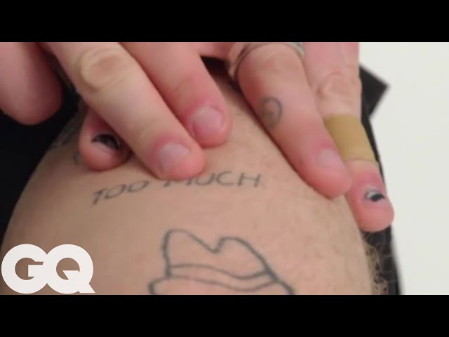 The Kid LAROI got tattooed by Central Cee after they shot "TOO MUCH" music video