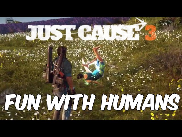 Let's Test JUST CAUSE 3 | Fun with humans and animals | 'Cause I can | Gameplay PS4 60fps German