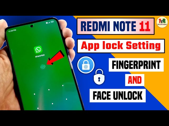 🔓Redmi note 11: App lock setting - use Fingerprint and Face to unlock app
