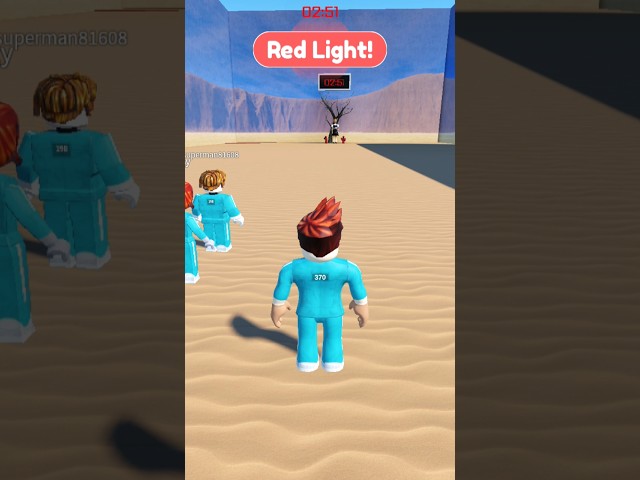 Red light green light squid game gameplay in roblox #roblox #shorts #gaming #youtube