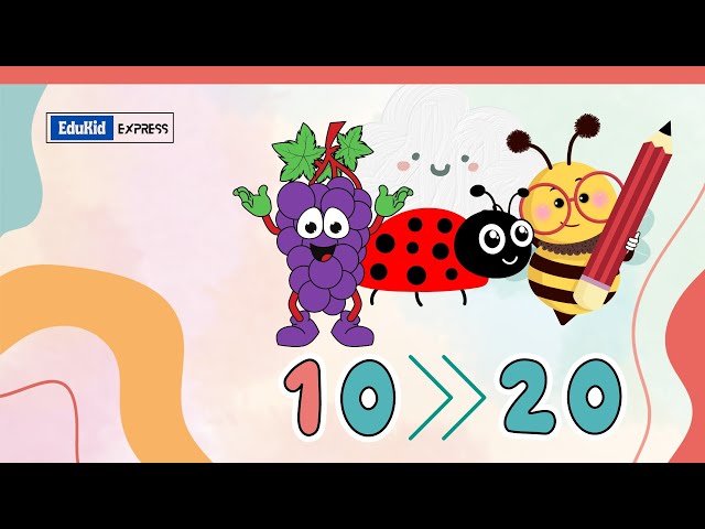 Learn to Count Numbers from 10 to 20 | Fun Counting Song for Kids | EduKid Express