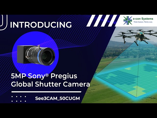 5MP Sony Pregius Global Shutter Monochrome USB Camera | e-con Systems