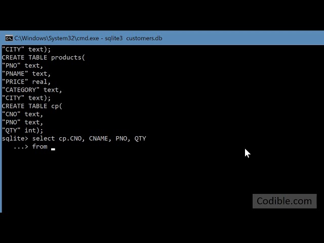 Codible SQLite video 6: SQLite3 - how a JOIN works