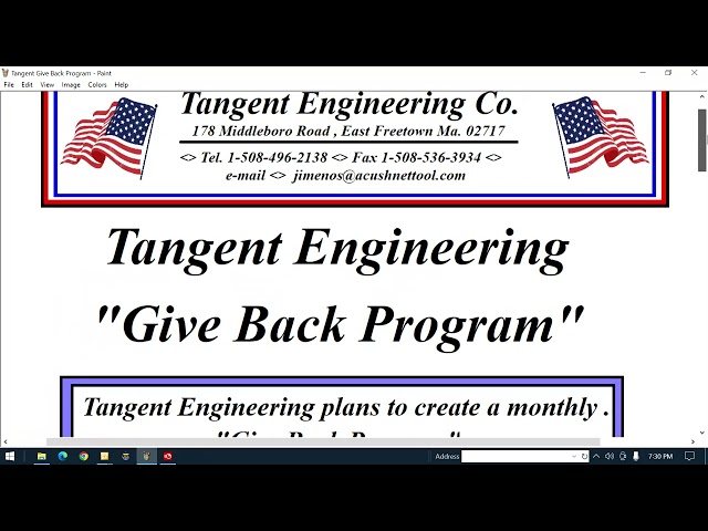 Tangent Engineering - Give Back Program -QCD