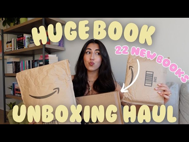 HUGE book unboxing haul! 📚📦 20+ new books 📖