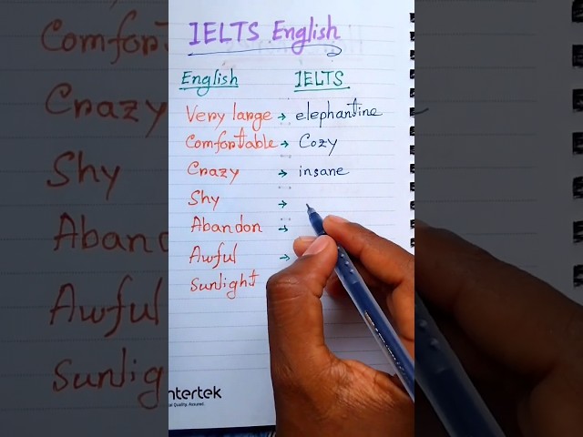 Ielts English vocabulary test for beginners / Easy learning English #education