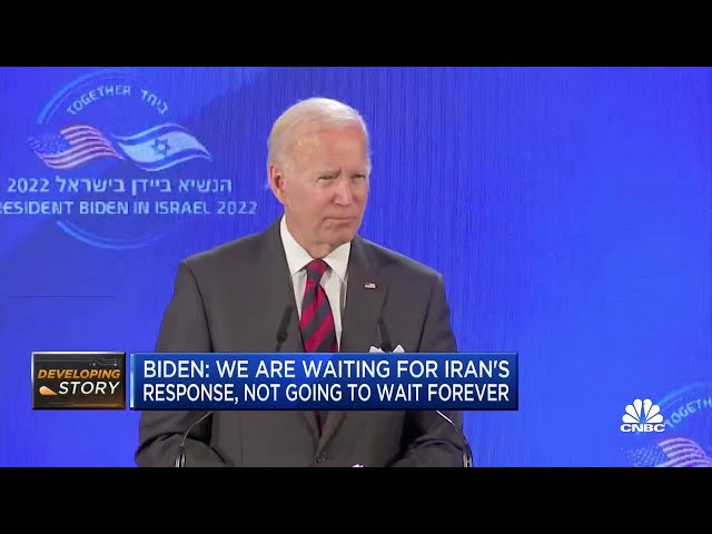 President Joe Biden's Middle East tour to renew Iran nuclear deal