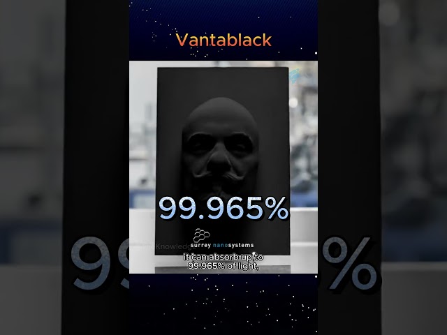 Vantablack - The World's Blackest Material #shorts