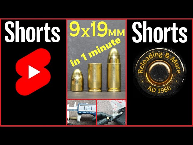 Reloading 9mm ammo in 1 minute  -   #reloading, #9mm, #leeprecision, #ammo, #shorts