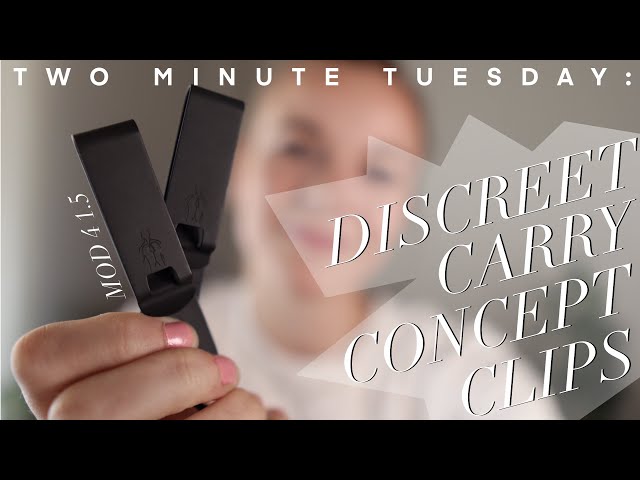 My Thoughts on Discreet Carry Concept Clips