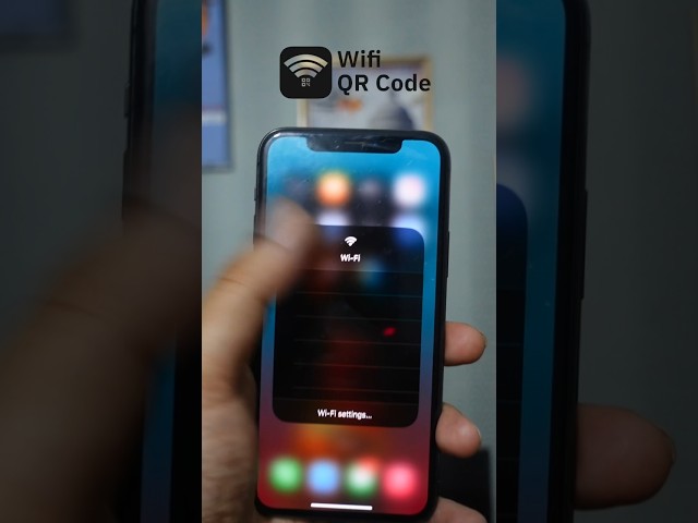 How to create and share WiFi password QR code in iPhone
