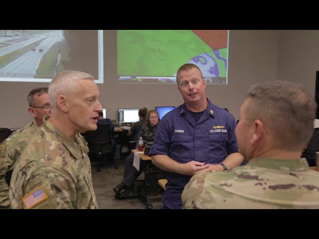 The National Guard's relationship with civilian agencies during hurricane operations